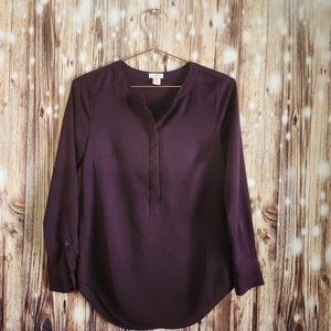 J.Crew Maroon  Petite Blouse